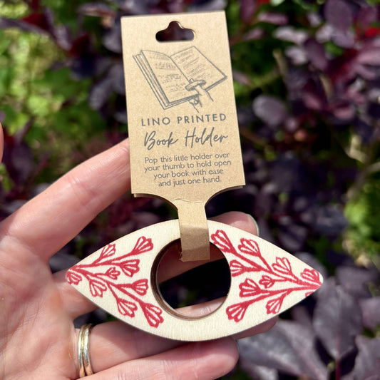 Book Holder - Red Sprigs
