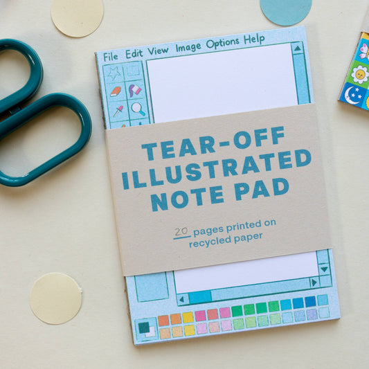 Retro Paint A6 Notepad