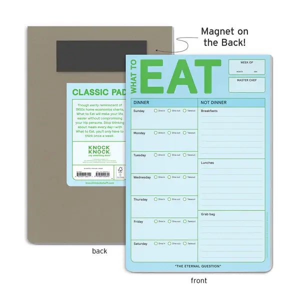 Knock Knock What to Eat Pad (Pastel Edition) (Notepad/Sticky Notes)