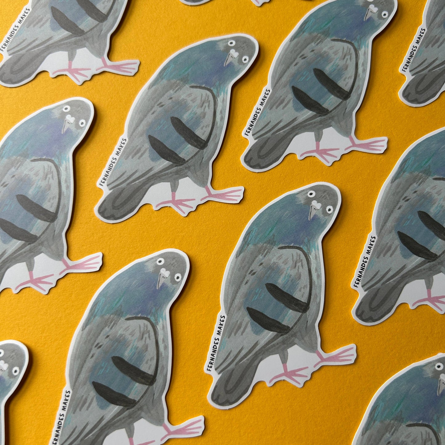Oregano The Pigeon Vinyl Sticker