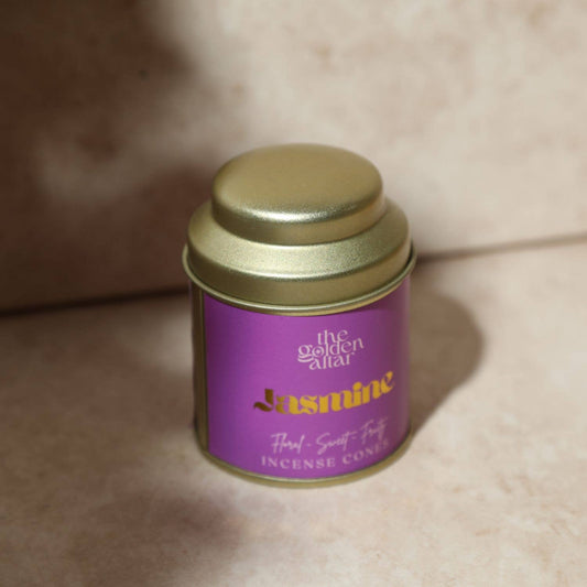 Aromatherapy Incense Cones Tin : Jasmine