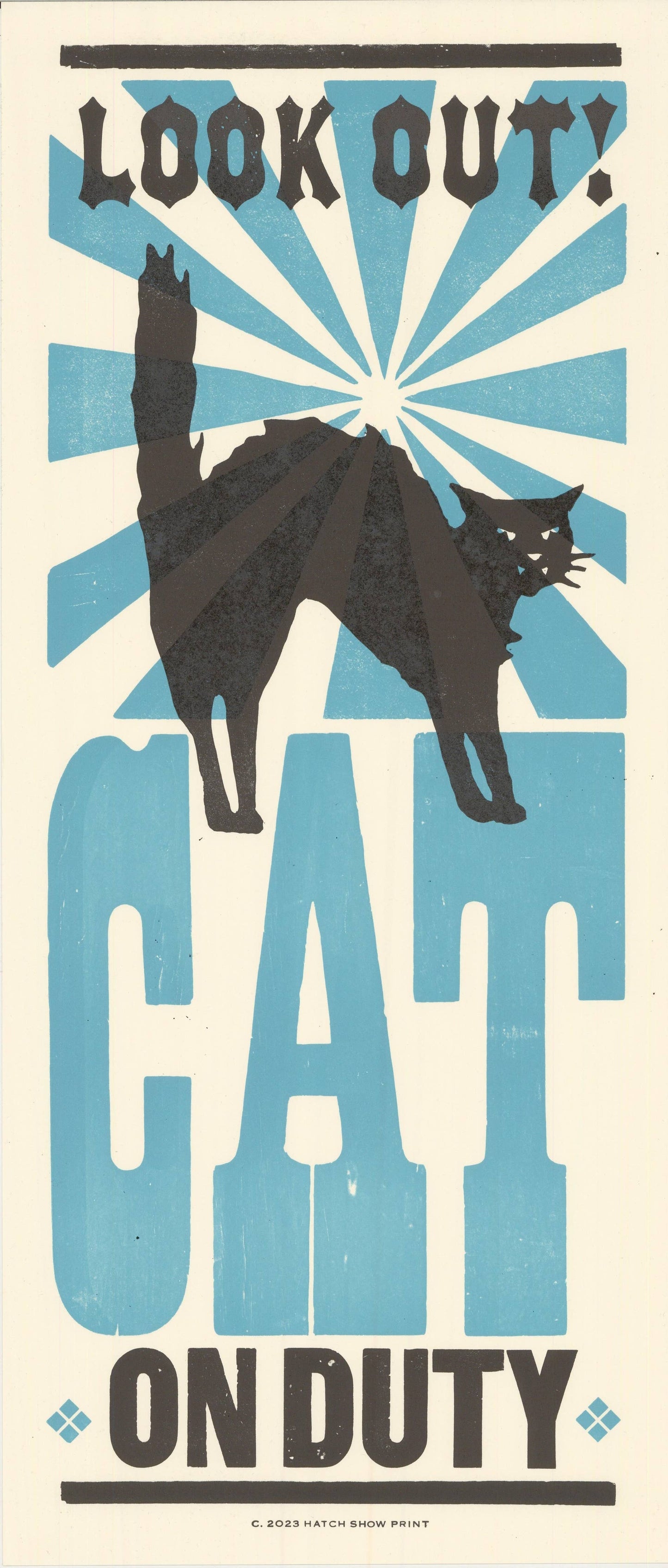 Cat On Duty Poster