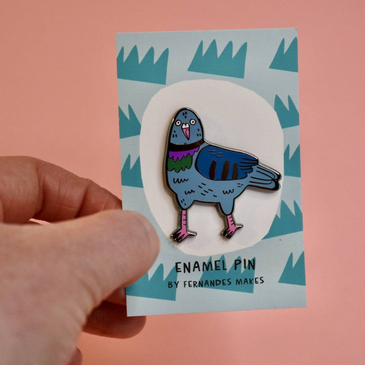 Derpy Pigeon Enamel Pin