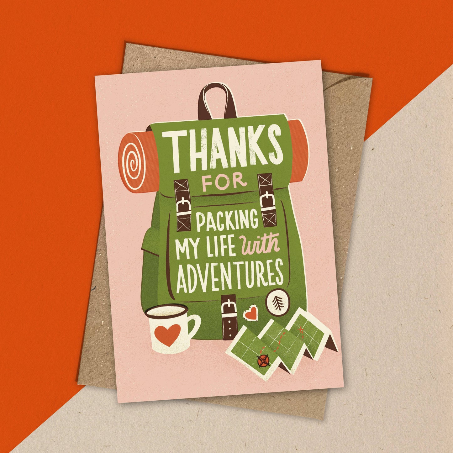 Adventure Backpack Greeting Card