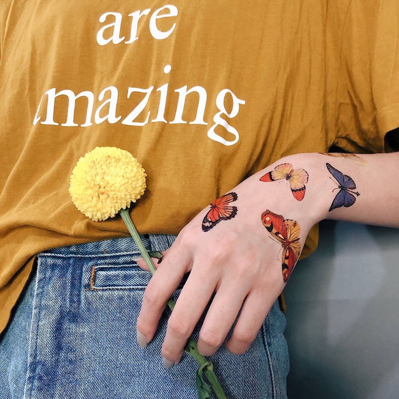 Butterflies Temporary Tattoos Stickers