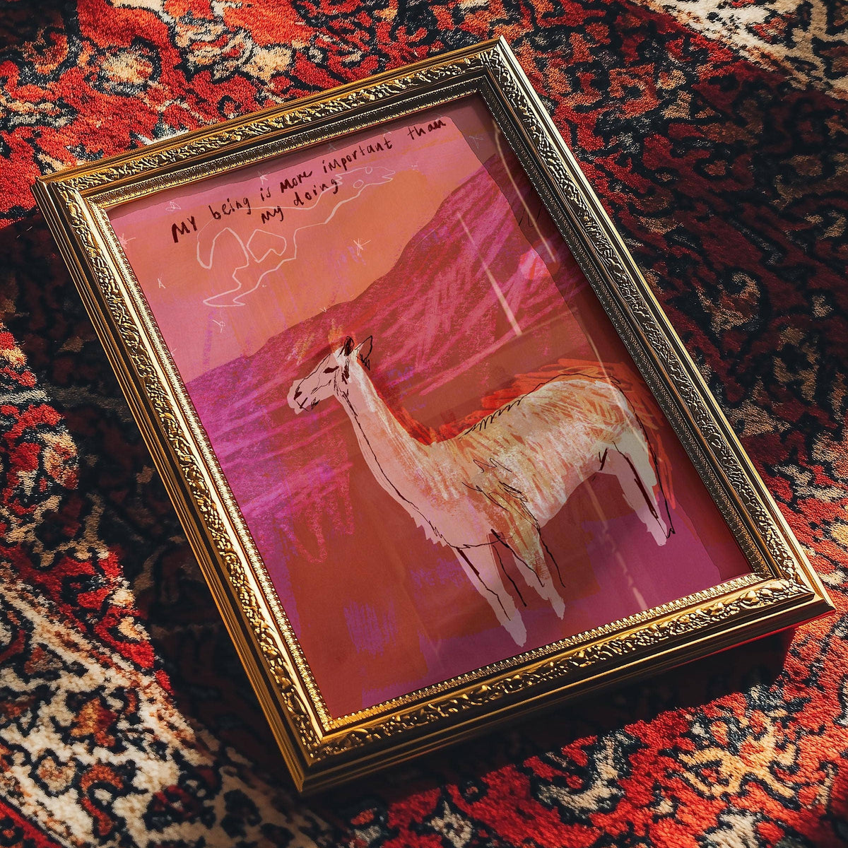 Llama Affirmation A4 Print