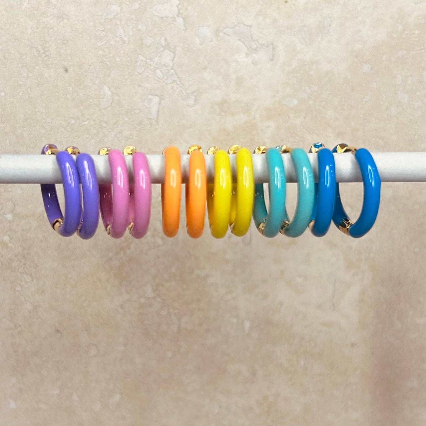 Everyday Candy Enamel Hoops