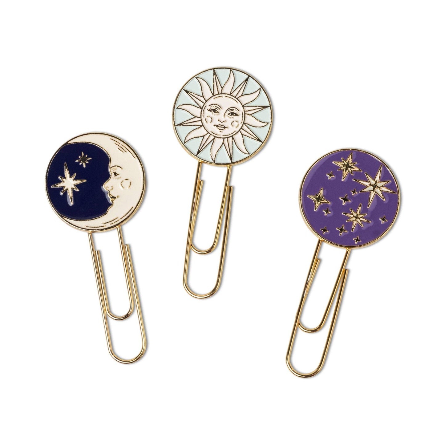 Set of 3 Celestial Paperclips