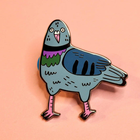 Derpy Pigeon Enamel Pin
