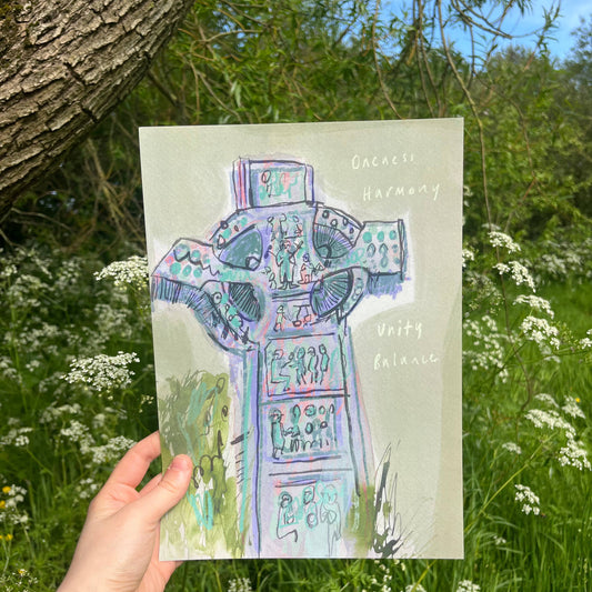 Celtic Cross A4 Print