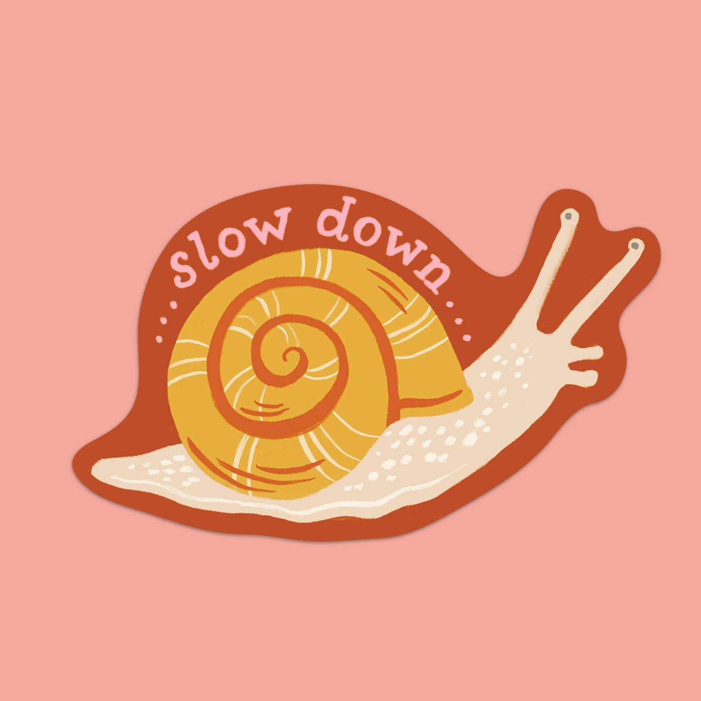 Slow Down Snail Eco-Friendly Sticker
