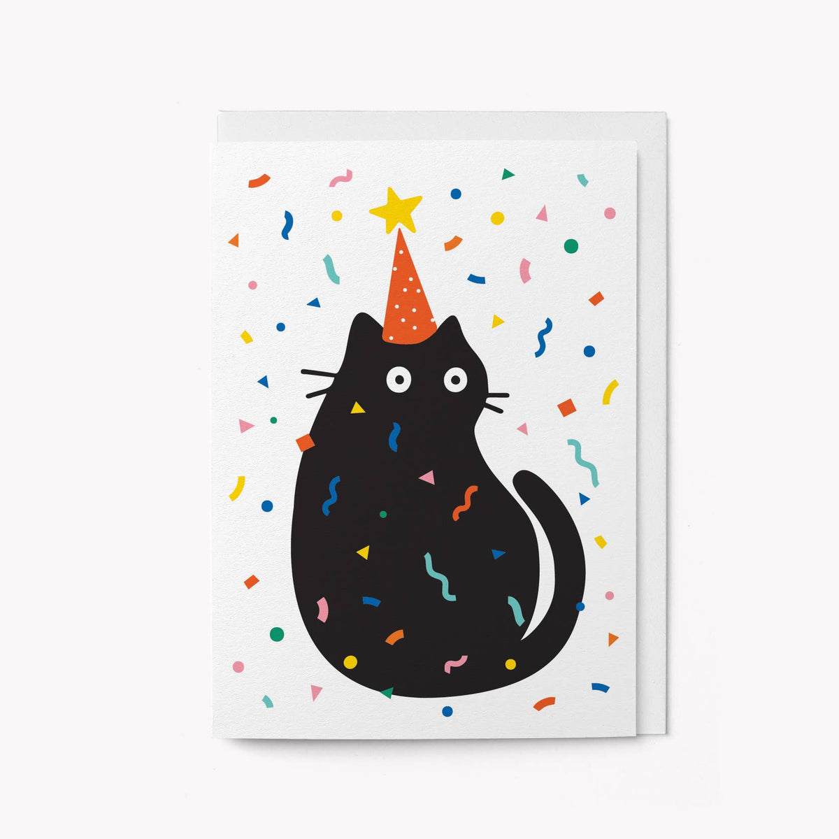 Party Cat Confetti Greeting Card