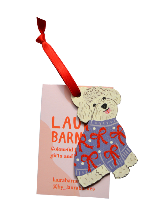 White Fluffy Dog Decoration