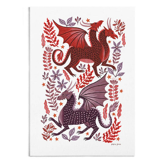 Dragon Garden A4 Print
