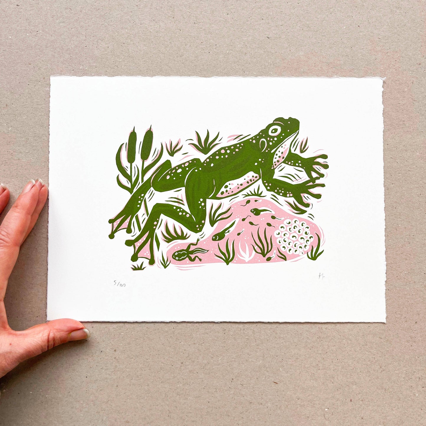 Green Frog - Limited Edition Screen Print