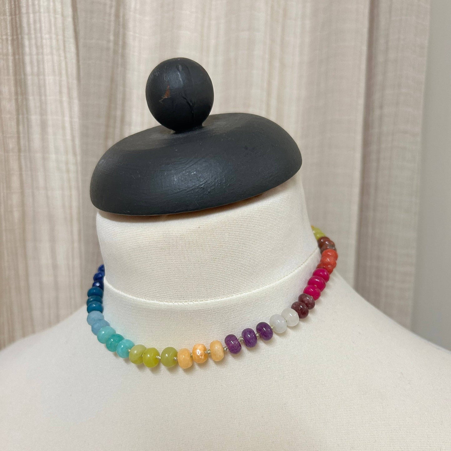 Beaded Necklace - Intense Rainbow