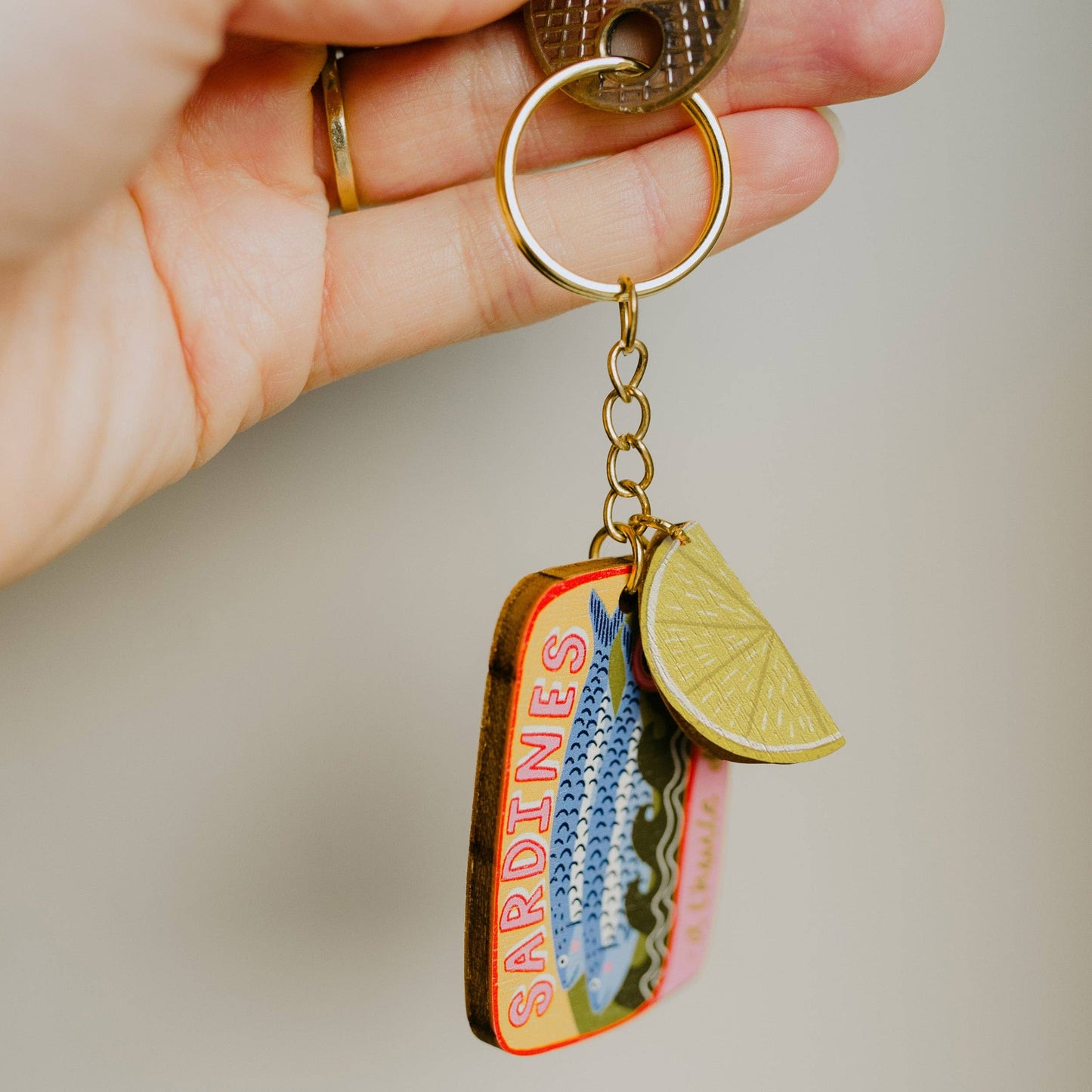 Sardines Charm Keychain