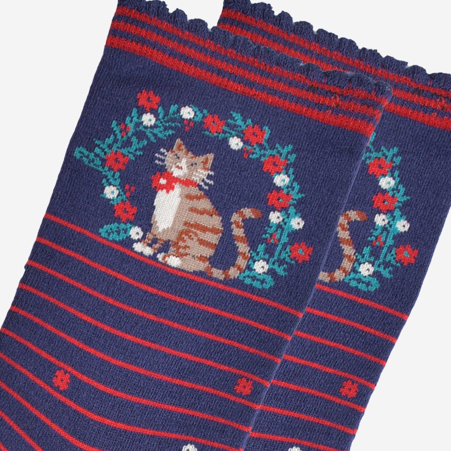 Cat Wreath Women's Bamboo Socks