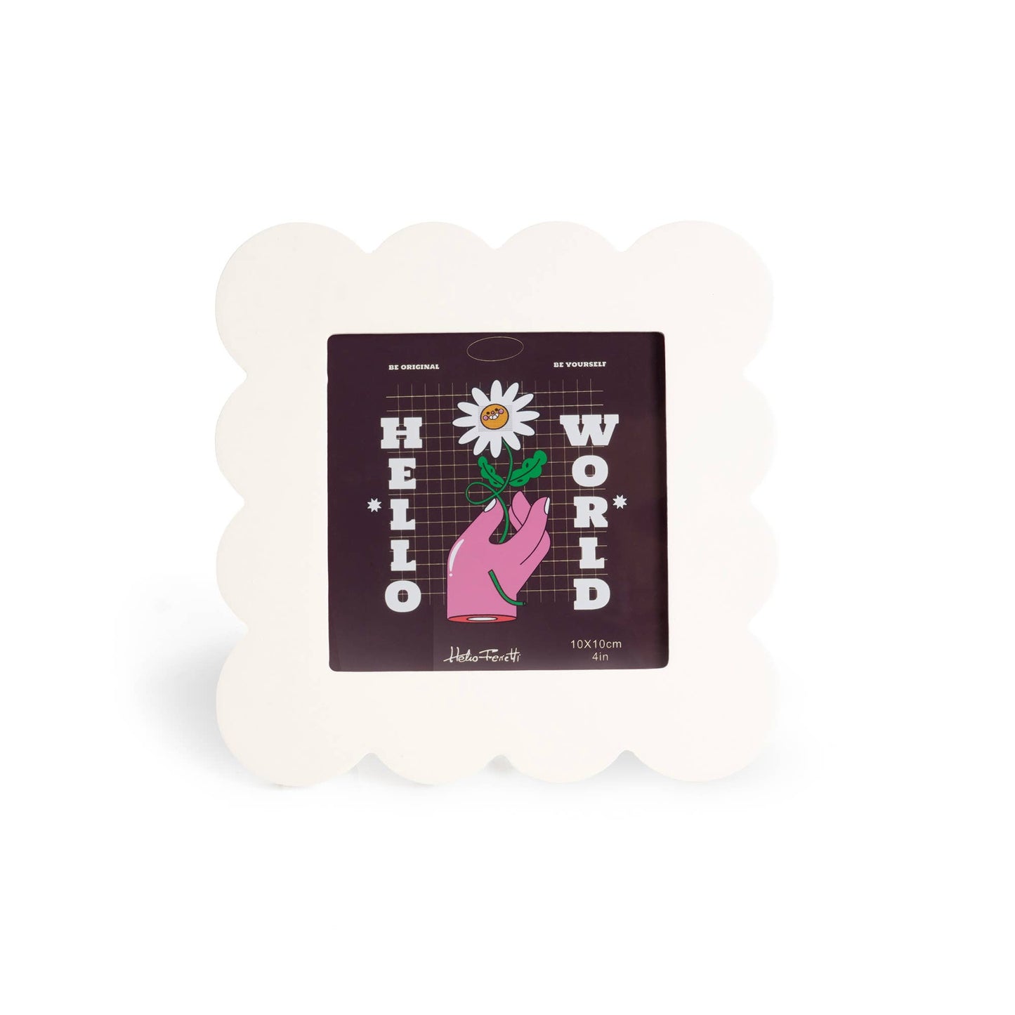 Cream Medium Petal Photo Frame