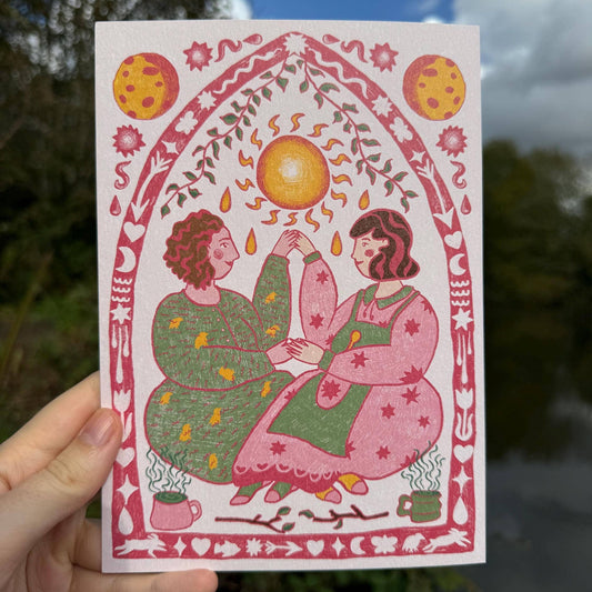Lesbians In Love A5 Print