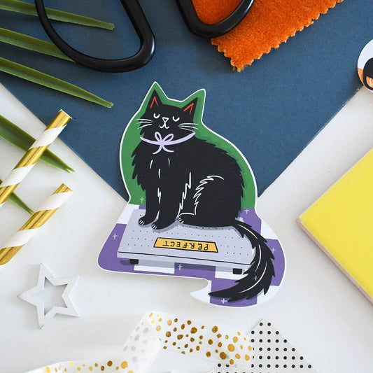 Perfect Cat - Colourful Vinyl Sticker 