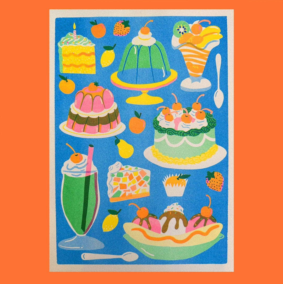 Sweets Riso Print