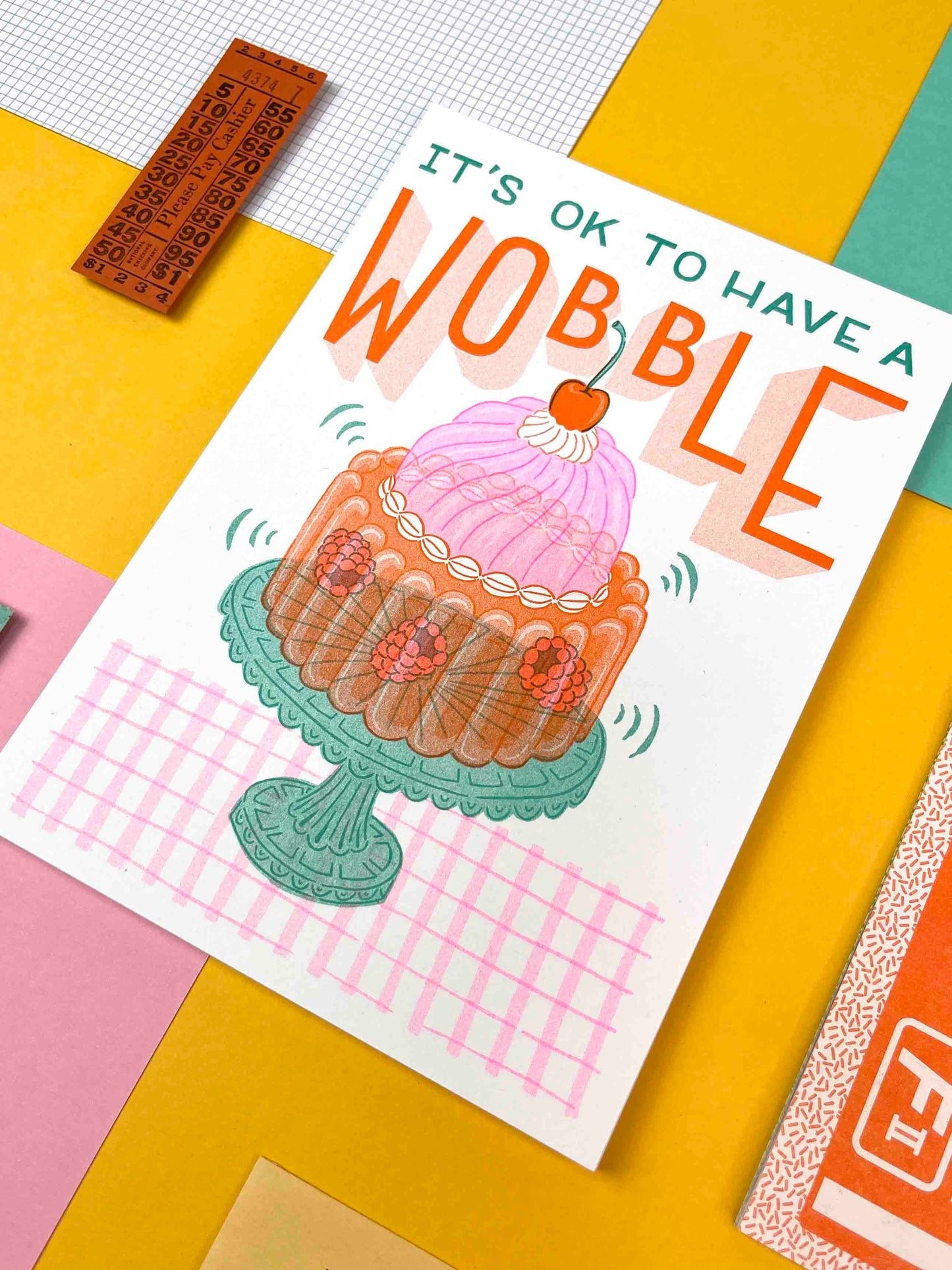 Jelly Risograph A5 Print