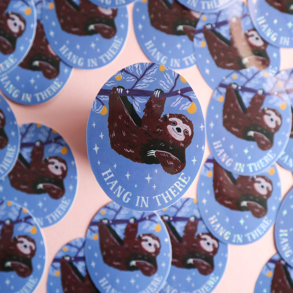 Hang in There Sloth Sticker