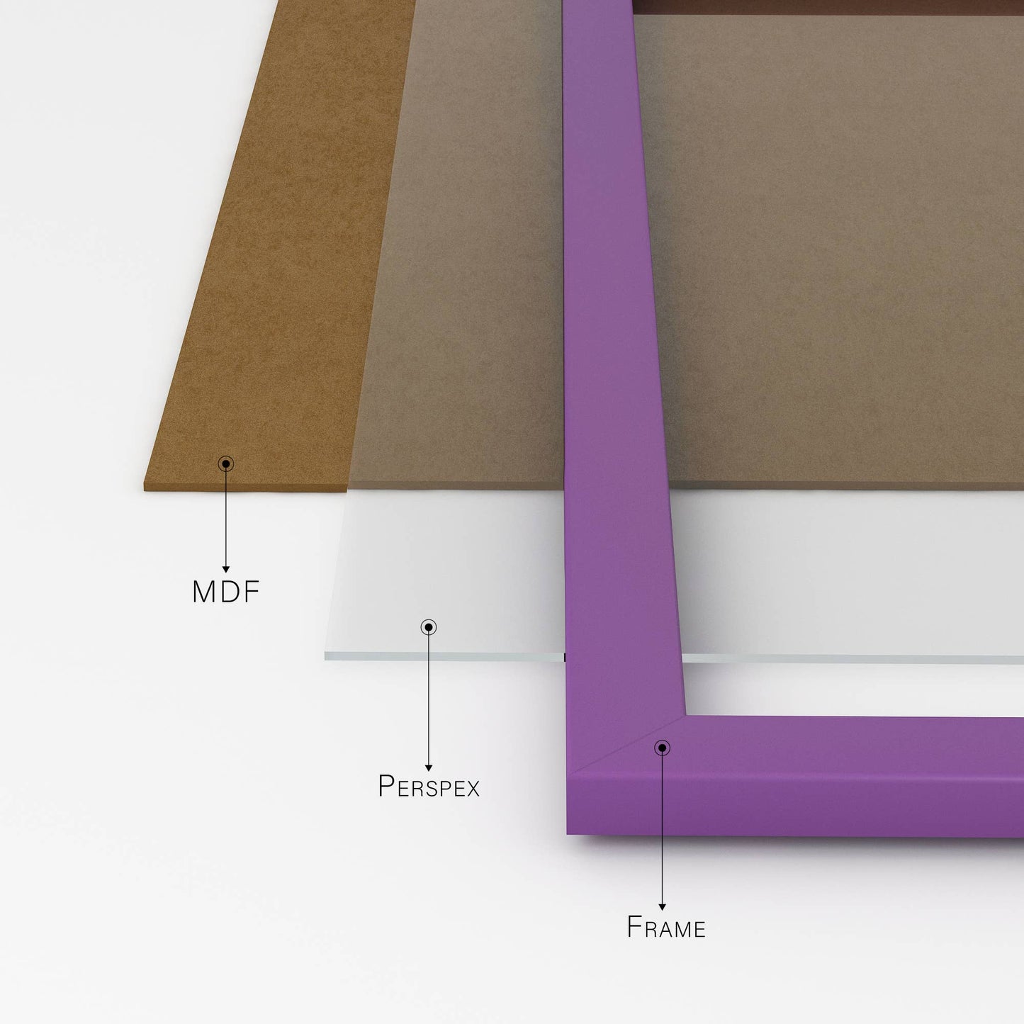 Purple A3 Picture Frame