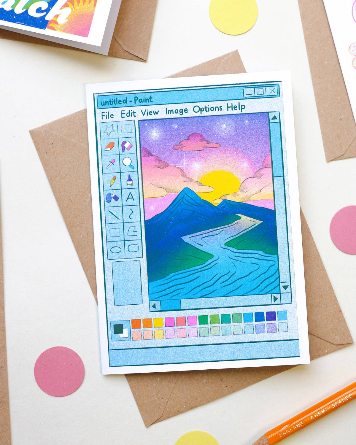 MS Paint A6 Greetings Card