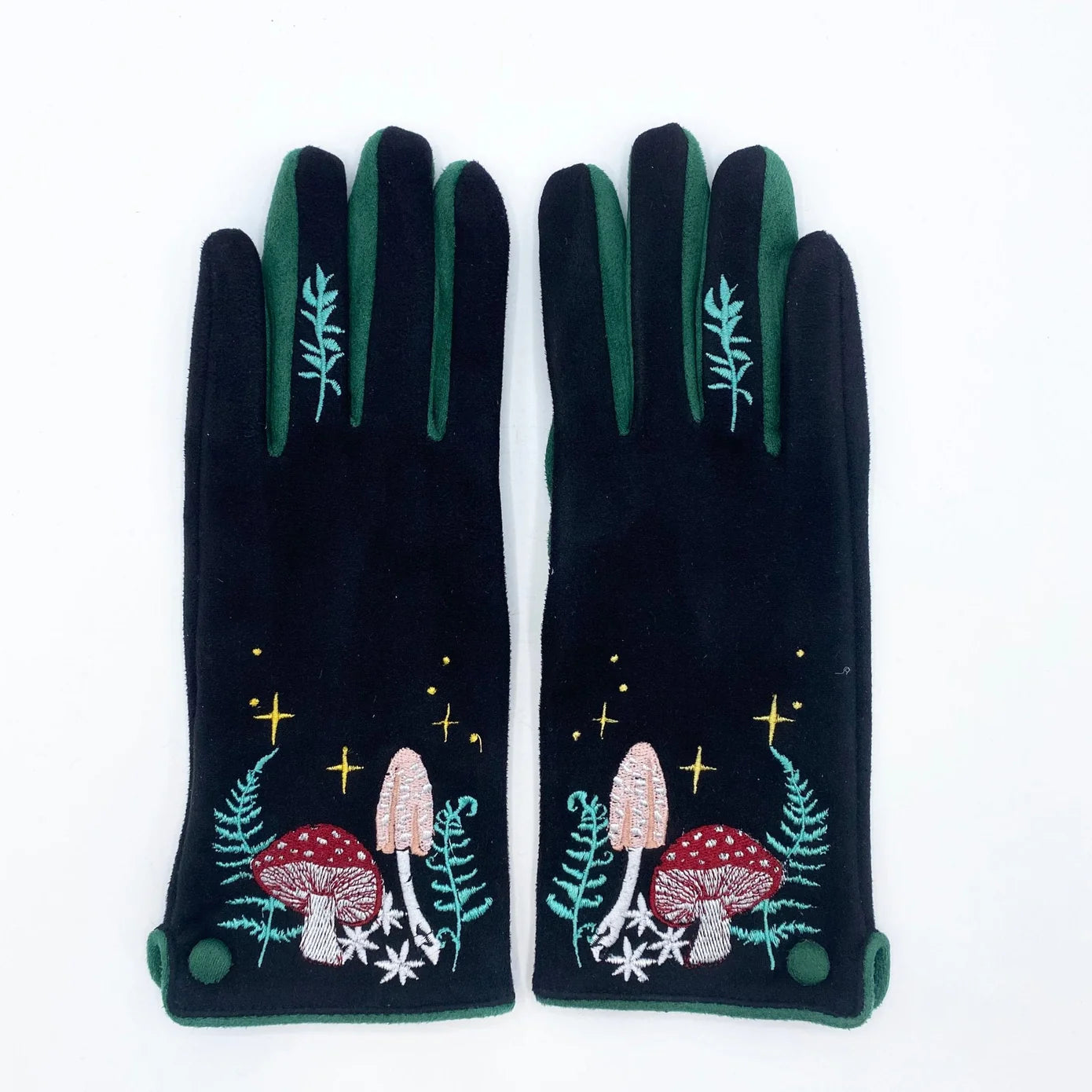 Toadstool Embroidered Screen Friendly Gloves