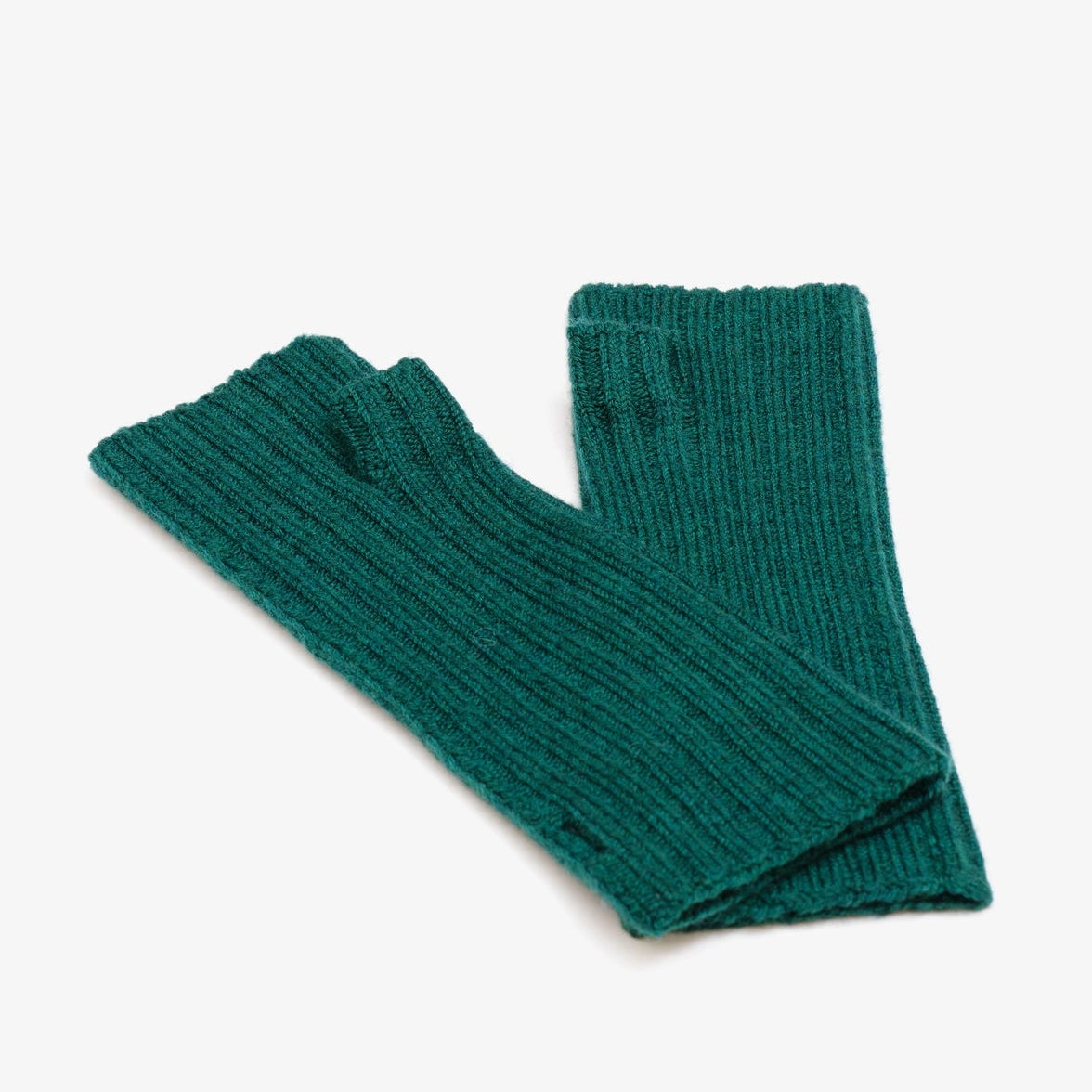 Merino Wool Fingerless Gloves - Alpine Fern - AW25