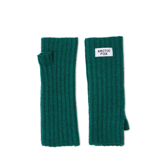 Merino Wool Fingerless Gloves - Alpine Fern - AW25