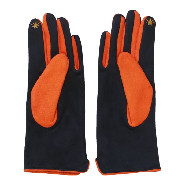 Leopard Embroidered Screen Friendly Gloves